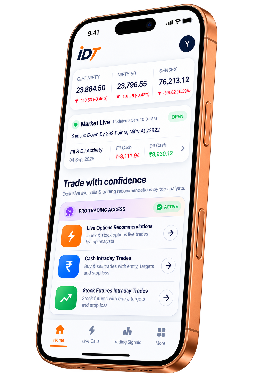 Intraday Traders app preview